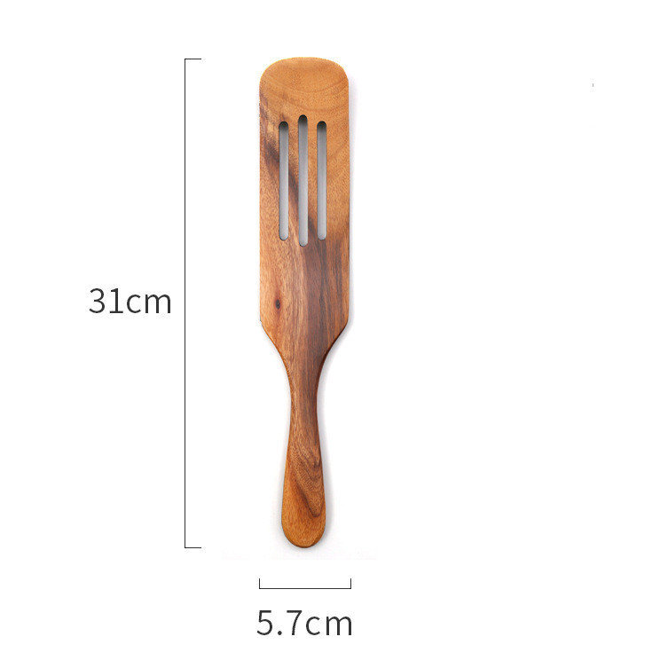 Teak Cooking Spatula Wood Spatula Salad Spatula - Image 3